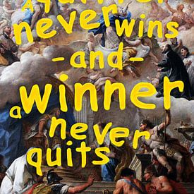 Winner never quits von Sascha Hahn