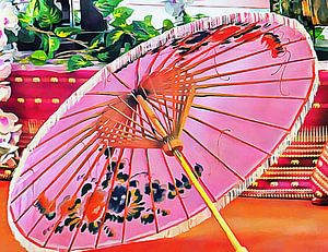Oriental Pink Parasol