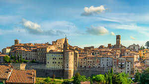 Anghiari, mittelalterliche Bergstadt, Toskana, Italien