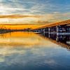 De Moerputtenbrug in Den Bosch tijdens de schitterende zonsondergang van MS Fotografie | Marc van der Stelt