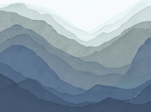 Mountain View Japan - Abstrait moderne