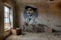 Graffiti art in verlaten fabiek