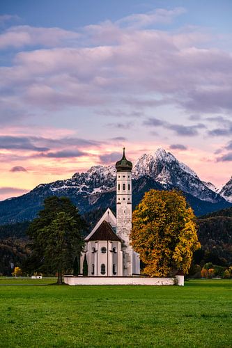 Sunset in the Allgäu Alps by Achim Thomae Photography