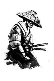 waiting samurai sur Péchane Sumie