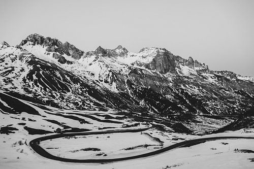 a road through the mountains of France