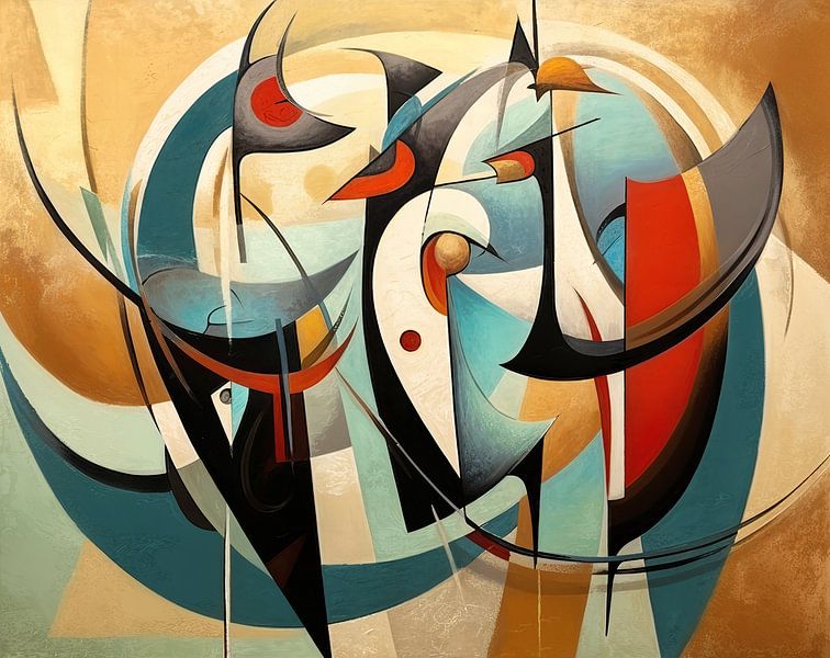 Painting Abstract Animals by ARTEO Paintings