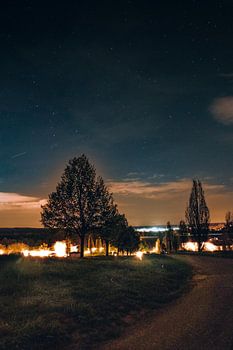 Sternenhimmel Landschaft | Fine Art Nachtfotografie | Natur Wandkunst | Ruhige Landschaft