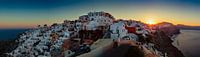 Panorama van Santorini van Roy Poots thumbnail