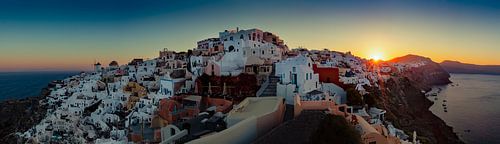 Panorama van Santorini
