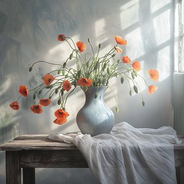 Poppies in Vase by Caroline Guerain