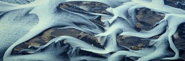 Rivierdelta Texturen van IJsland #15 van Keith Wilson Photography