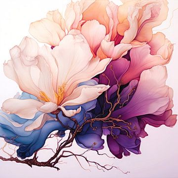 Aquarell-Blumen von Virgil Quinn - Decorative Arts