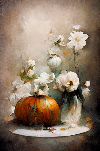 Nature morte de la citrouille