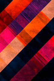 Lignes et motifs colorés sur Poster Art Shop