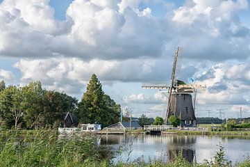 The Community mill at the Gaasp near Driemond is a polder mill from 1708. It is a typical Holland im von Peter Bartelings