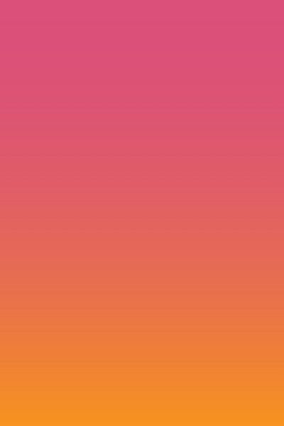 Abstrakte Sonnenuntergang oder Sonnenaufgang Landschaft in neon orange und rosa von Dina Dankers