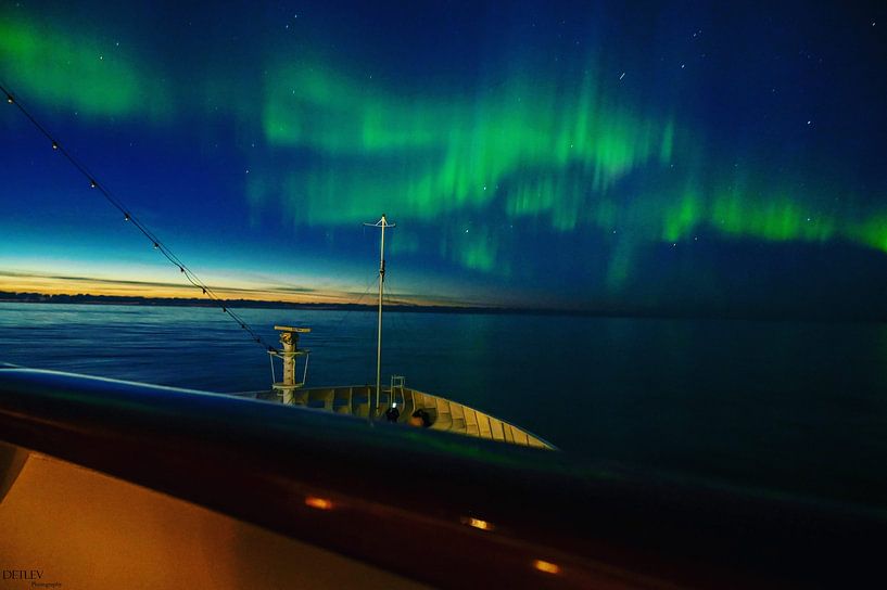 Aurora borealis by Detlev Kneuper