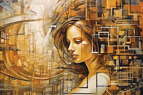 Modern style portrait. by Harry Stok