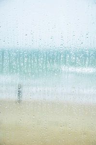 Kleuren van regen,zand,zee en lucht