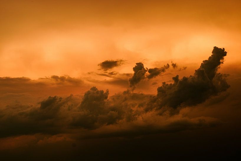 Wolk Fotografie Goud Oranje Nederland 3x2 van Martijn Jebbink Fotografie