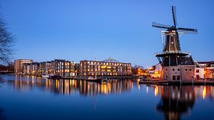 Panorama der Spaarne in Haarlem - März 04 von Arjen Schippers