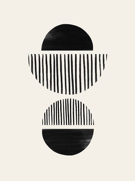 Balancing Stripes NO.1 | Black van Bohomadic Studio