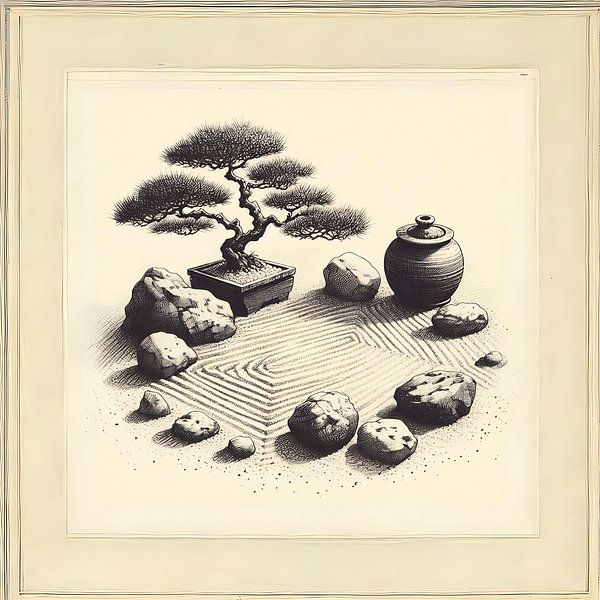 Zen Tuin 6 van Hey Art!