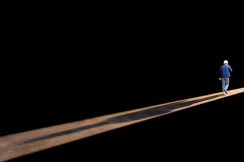 Bouwvakker op stap (selfie in kleur) van Lieven Tomme