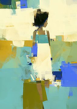 Girl in Blue by ARTEO Paintings