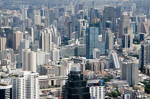 Skyline of the city Bangkok in Thailand sur Maurice Verschuur