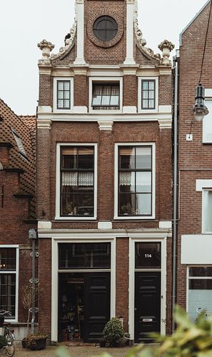 Nederlands huis in Haarlem | Fine art foto print | Nederland, Europa