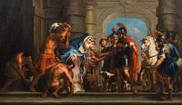Peter Paul Rubens Leerling, Abraham en Melchizedek, 1600s van Atelier Liesjes thumbnail