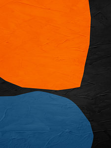 Moderne Abstrakte Organische Geometrische Farbkunst