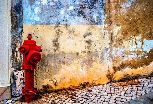 Alte Mauer mit Hydrant