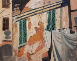 Gable in Tuscany by Antonie van Gelder Beeldend kunstenaar