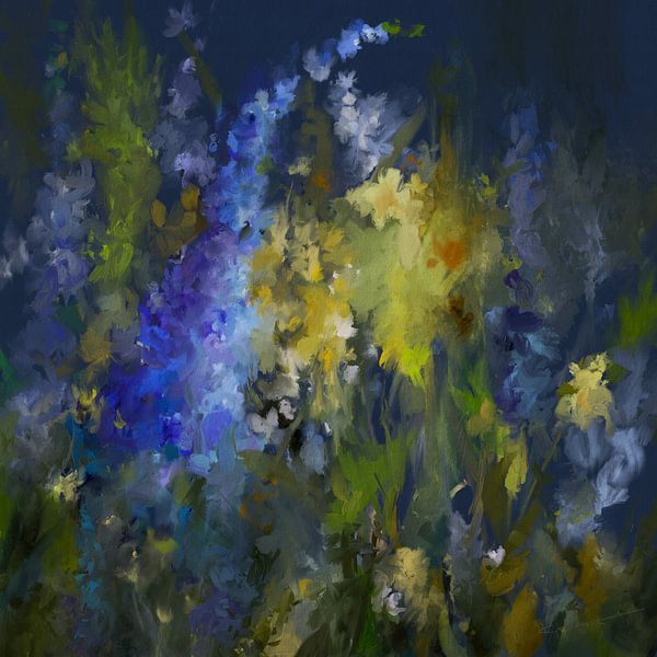 Garden in summer by annemiek art