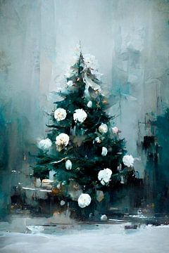 Abstracte kerstboom van treechild .