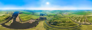Hoeksmeer à Groningen, à 360° depuis les airs