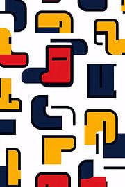 Bunte geometrische Python-Muster von Art & Soul Creations