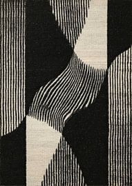 Geometrische Abstraktion in Schwarz und Weiß von Niklas Maximilian