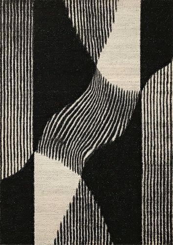 Geometrische abstractie in zwart en wit