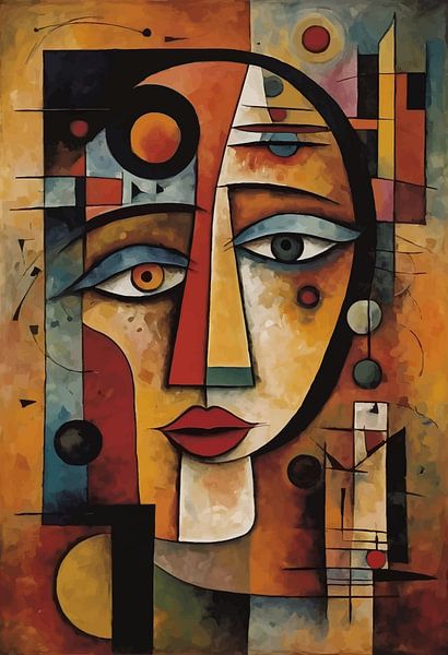 Abstract African Tribal Mask Art by MIROKKU