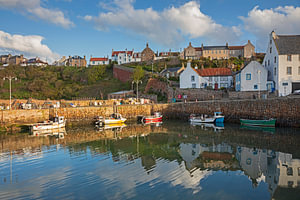 Hafen von Crail, Fife, Schottland, Vereinigtes Königreich