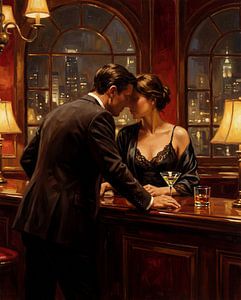 Romantische avond in de bar