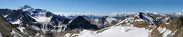 Alpenpanorama - Stubaier-gletsjer van Volker Banken