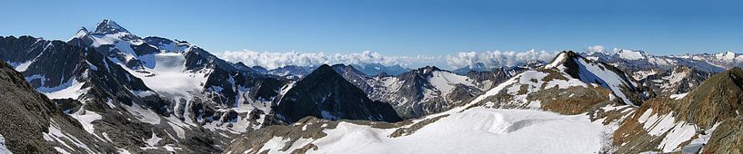 Alpine panorama - Stubai Glacier by Volker Banken