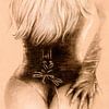 Frau in Dessous - Erotikzeichnung von Marita Zacharias