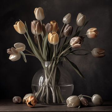 Nature morte Tulipes sur Jacky