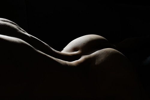 Naakt bodyscape in kleur