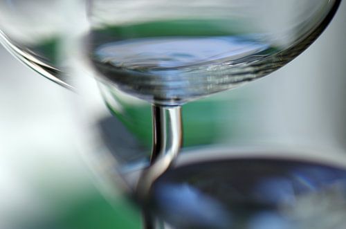 Empty, wijnglazen Macrofotografie